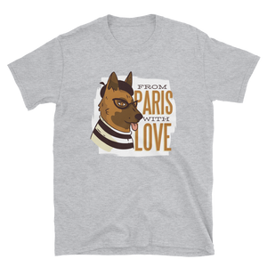 -From Paris with Love- Kurzarm-Unisex-T-Shirt