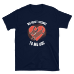 -MY HEARTH BELONGS TO MY DOG- Kurzarm-Unisex-T-Shirt