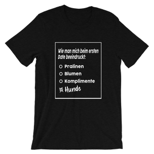 -ERSTES DATE- Kurzärmeliges Unisex-T-Shirt