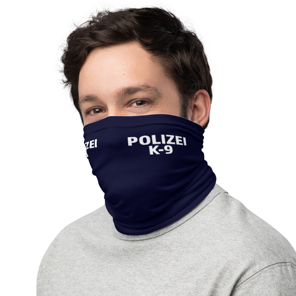 -POLIZEI K-9- Multifunktionstuch Polizeiblau