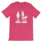 -DEINE MAMA MEINE MAMA DSH- Kurzärmeliges Unisex-T-Shirt