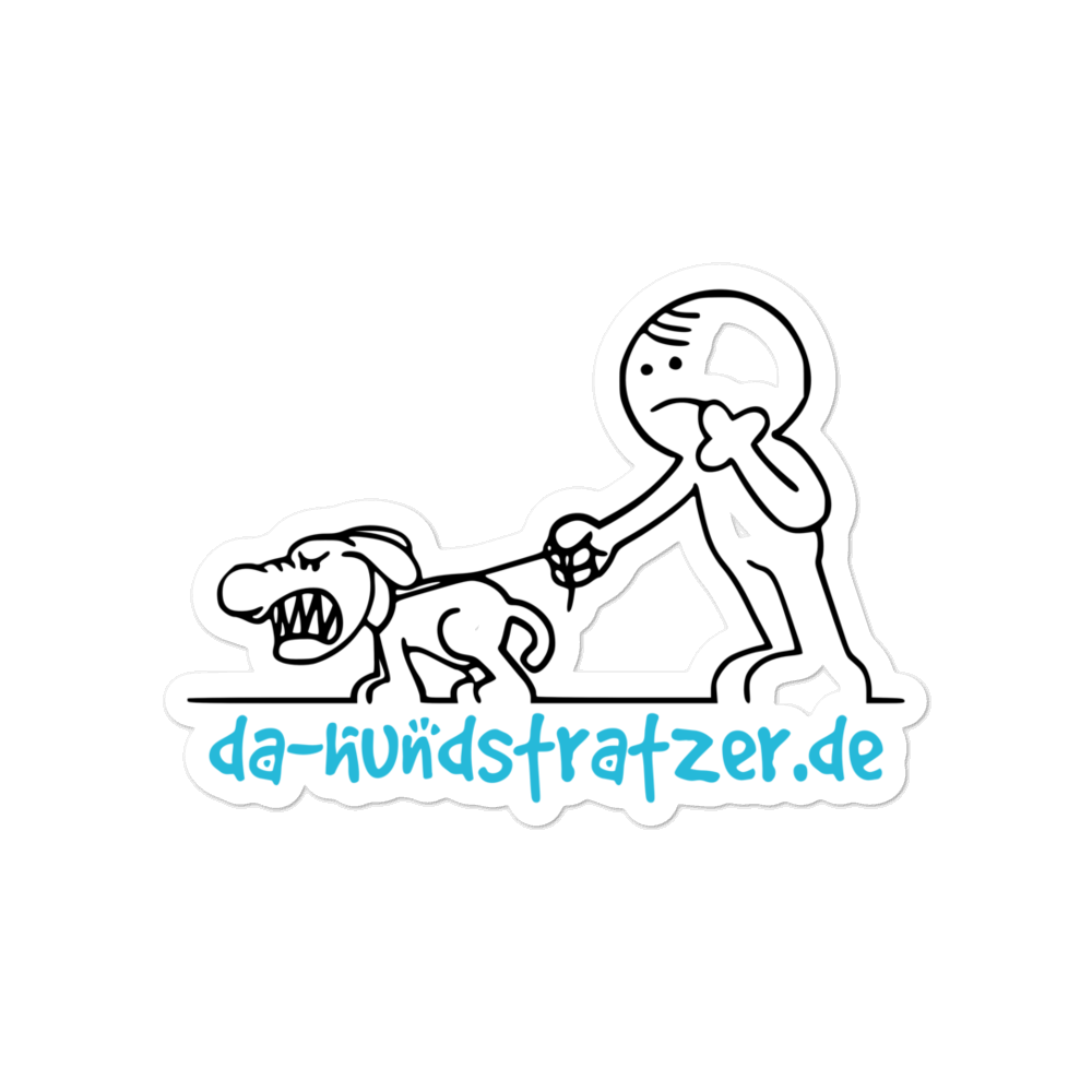 -DA-HUNDSTRATZER.DE- Blasenfreie Aufkleber