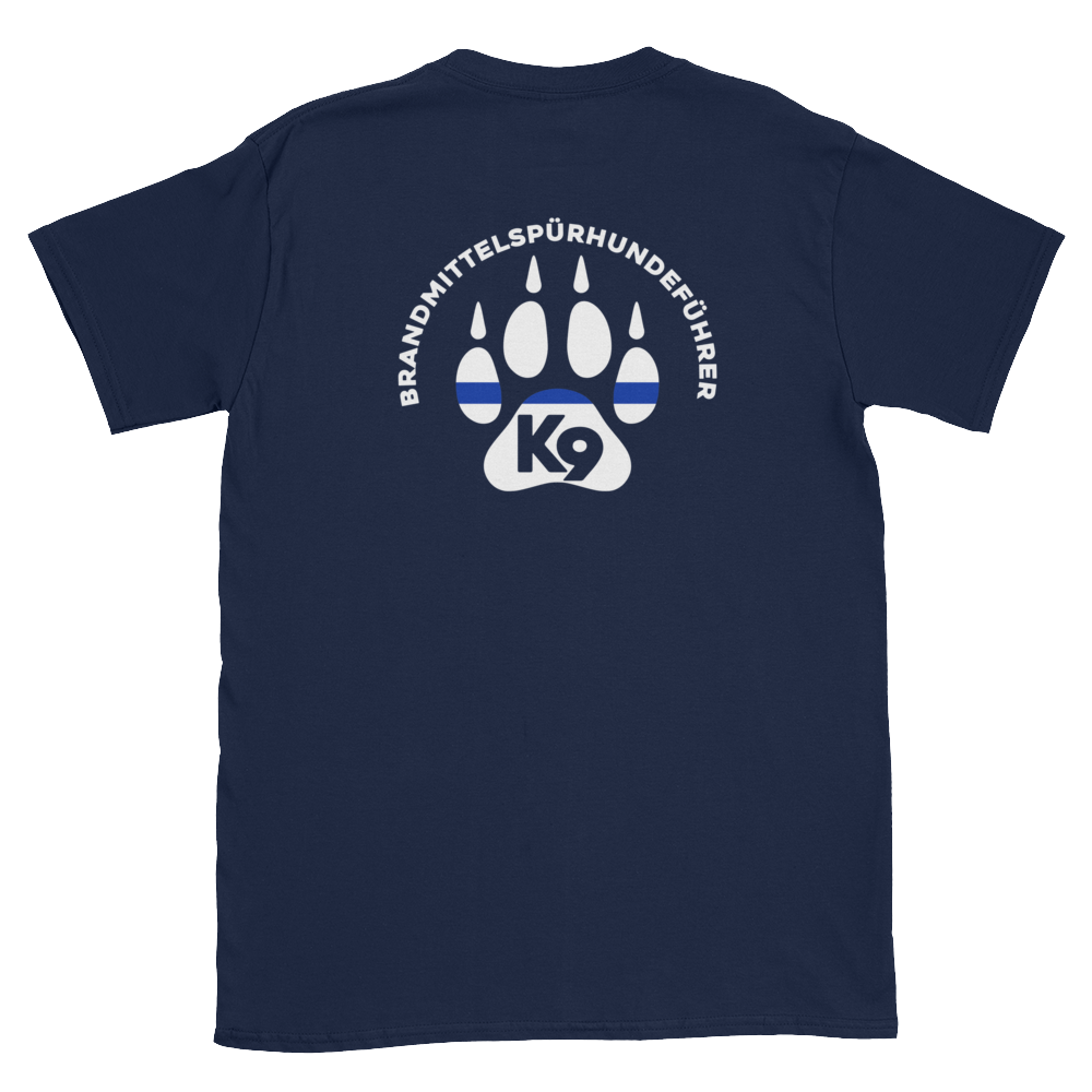 -Brandmittelspürhundeführer- Kurzarm-Unisex-T-Shirt