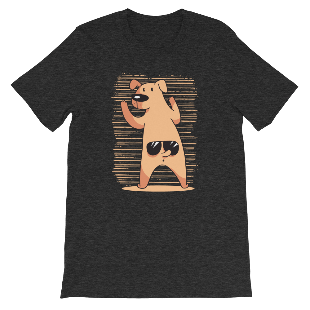 -Funny Dog- Kurzärmeliges Unisex-T-Shirt