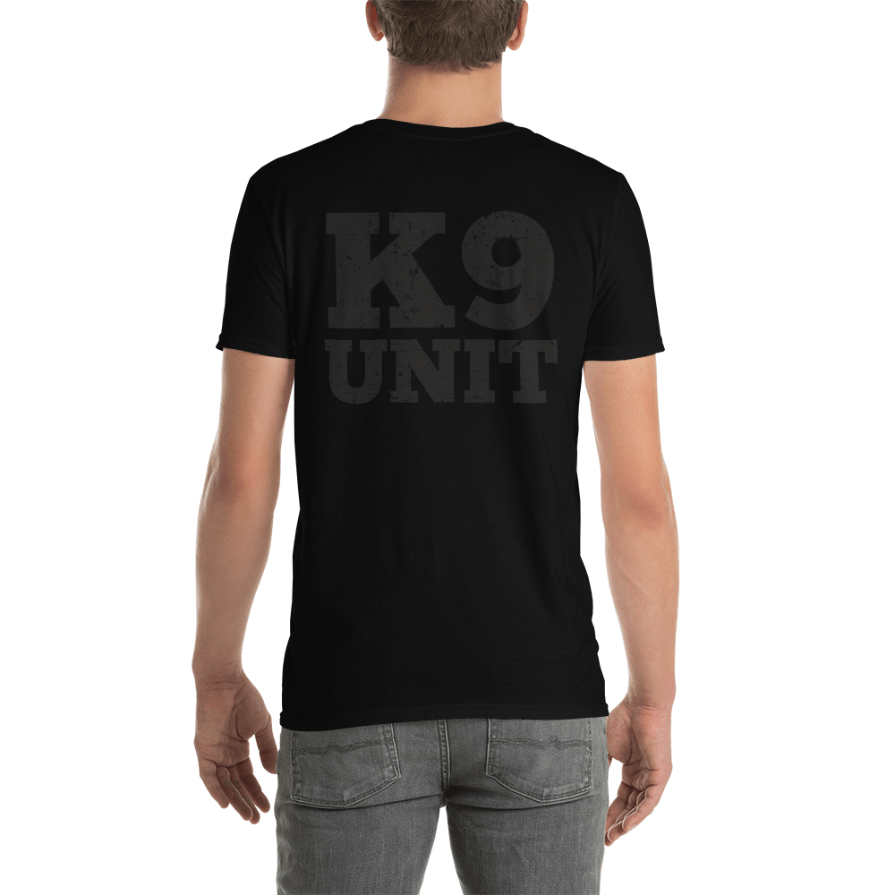 -K9 Unit Grau- Kurzarm-Unisex-T-Shirt