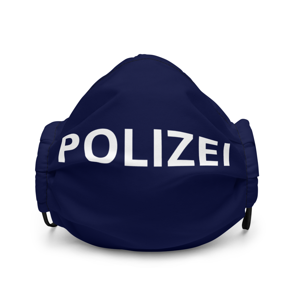-POLIZEI- Gesichtsmaske Polizeiblau