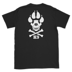 -K9 Skull- Kurzarm-Unisex-T-Shirt