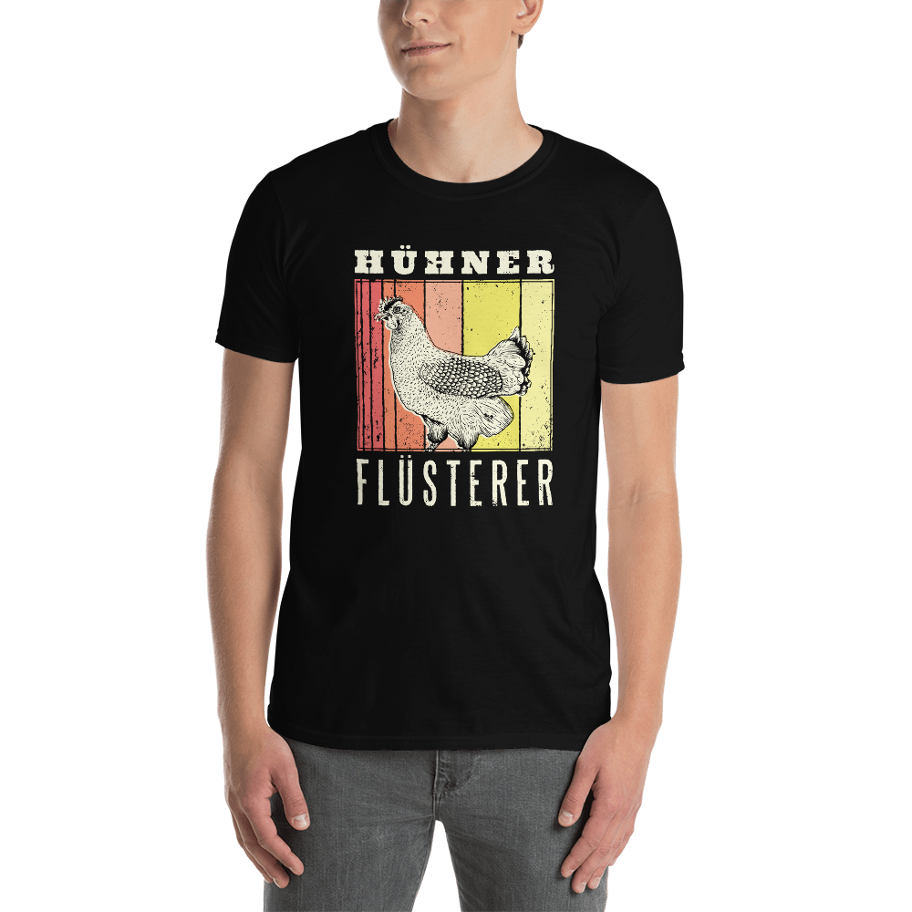 -HÜHNER FLÜSTERER- Kurzarm-Unisex-T-Shirt