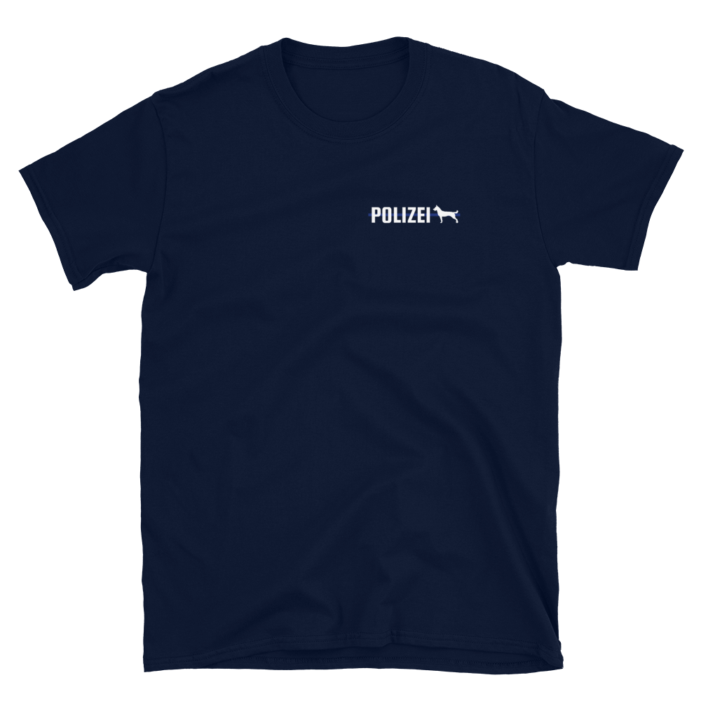 -POLIZEI Blue Line mit Malinois- Kurzärmeliges Unisex-T-Shirt