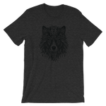 -Wolf- Kurzärmeliges Unisex-T-Shirt