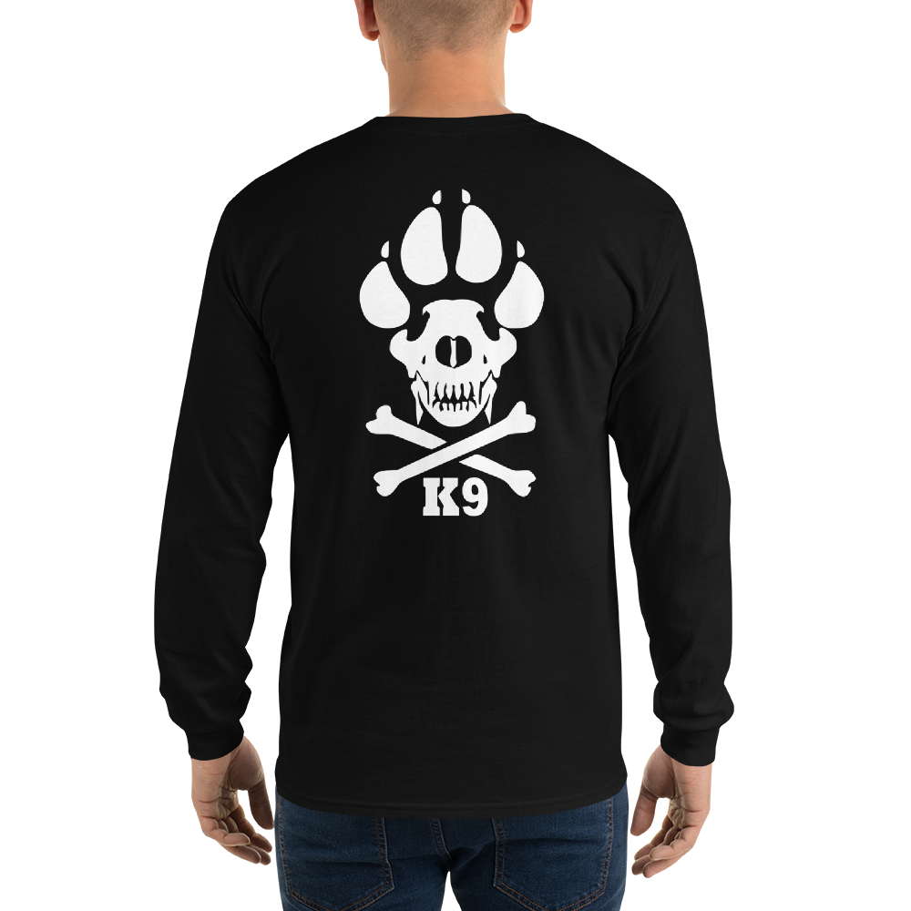 -K9 Skull-Langarm-T-Shirt