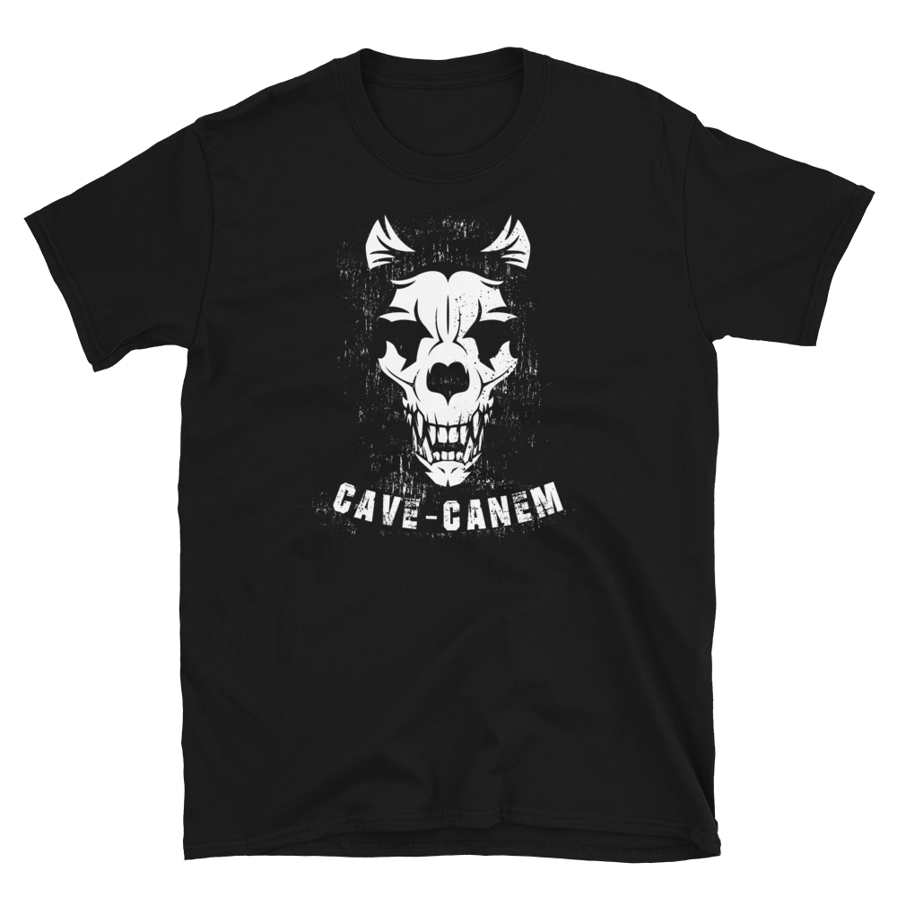 -CAVE-CANEM- Kurzärmeliges Unisex-T-Shirt
